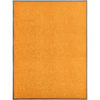 vidaXL Paillasson lavable Orange 90x120 cm