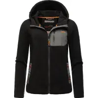 MARIKOO Veste en polaire 'Mount Iwaki' anthracite / noir
