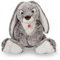Teddy HERMANN® Teddy Hermann Collection Lapin en peluche, doudou, peluche, lapin, animal domestique, gris, 45 cm, 938477