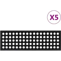 vidaXL Marches d'escalier 5 pcs 25x75 cm caoutchouc