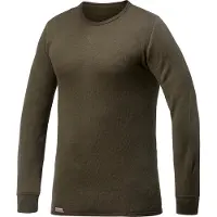 Woolpower T-shirt manches longues Woolpower Unisex Crewneck 200 Pine Green-XL