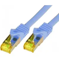 M-Cab RAW - Câble réseau - RJ-45 (M) pour RJ-45 (M) - 50 cm - SFTP, PiMF - CAT 7 - sans halogène, moulé, sans crochet - gris