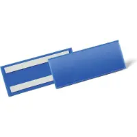 Durable Pochettes pour étiquettes multifonctionnelles et identification, PP, autocollant, n'altère pas les documents, 1/2 A5 paysage, 50 p.
