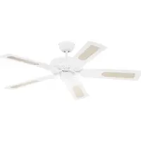 WESTINGHOUSE Ventilateur de plafond Monarch, blanc, silencieux, en acier - , MONARCH, Blanc, Salon / séjour, Plastique, Moderne