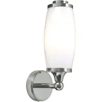 Elstead Lighting Applique de salle de bain Eliot, chrome poli, 1xG9x3W, laiton, dim. : 28x9x13 cm, IP44, Elstead