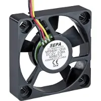 SEPA Ventilateur haute performance (40 mm, 1x), Ventilateur PC, Noir