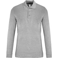 Kariban Polo à manches longues pour hommes