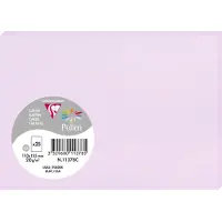 Clairefontaine Pollen C6 - Papier - lilas - 110 x 155 mm - 210 g/m² - 25 carte(s) cartes à fibres teintées