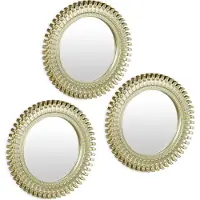 Relaxdays 3x miroir (25 cm)