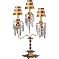 Elstead Lighting Birdland lampe de table E27 81cm noir-blanc cristaux (E27)