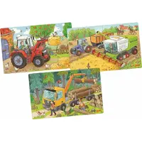 Goki Set de puzzle Véhicules (24 pièces)
