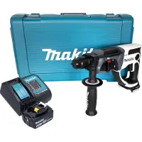 Makita DHR 202 SG1W Marteau perforateur sans fil 18 V 20 mm 2,0 J blanc + 1x batterie 6,0 Ah + chargeur + coffret