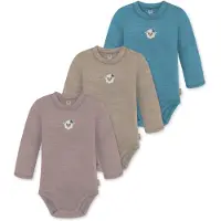 Normani Barboteuse / body 'Tuai' bleu / gris / taupe / blanc