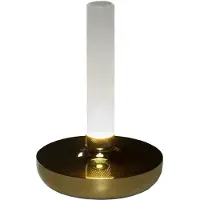 Konstsmide Lampe de table rechargeable Biarritz laiton