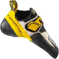 La Sportiva - Chaussons d'escalade - Solution White/Yellow pour Homme - Taille 42,5 - Blanc