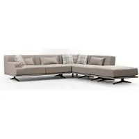 Hannah Home Siège d'angle Hilena | 302 x 302 x 80 cm | Beige
