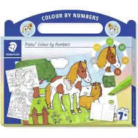 Staedtler Set Triplus Coloriage par numéros "Chevaux"