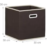 Relaxdays Boîte pliante (25 l, 2x, 30 x 30 x 30 cm)