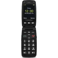 Primo 406 - Téléphone de fonction - écran LCD - 240 x 320 pixels - caméra arrière 0,3 MP - noir-argenté