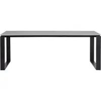 Ebuy24 Martinus table de jardin 100x210cm noir,gris.