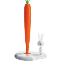 Alessi Porte-Rouleau de Cuisine Alessi Lapin & Carotte Blanc 34 cm