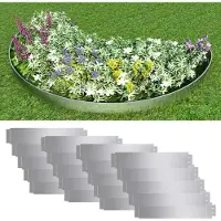 vidaXL Bordure de pelouse 20 pcs. Acier galvanisé 100 x 20 cm