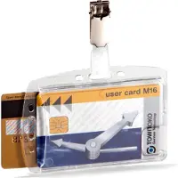 Durable Étui dur pour 2 cartes , construction fermée, 25 unités