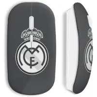 MANIACASE Souris Sans Fil - - RMA Football club - Gris - Compatible Mac et PC - USB