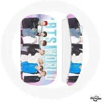 MANIACASE Souris Sans Fil - Bangtan - BTS WORLD - Compatible Mac et PC - Clé USB Wi-Fi incluse - Blanc