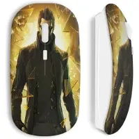 MANIACASE Souris Sans Fil - - Deus Ex Human Revolution - Noir - Clé USB Wi-Fi incluse - Compatible Mac et PC