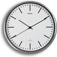 MAUL Horloge murale MAULfly - diamètre 30 cm - Horloge radio-pilotée - blanc