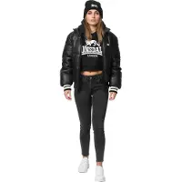 Lonsdale Veste d’hiver 'Hybreasal' noir / blanc