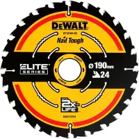 DeWalt Lame de scie circulaire - - DEWDT10304QZ - 190 x 30 mm - 24 dents - Cadrage Extreme