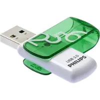 Philips Usb 3.0 256gb Vivid Pendrive Vert,Blanc
