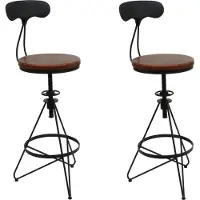 Mendler Tabouret de bar -N18 (lot de 2)
