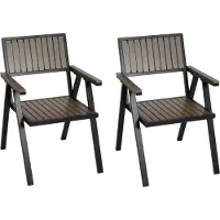 MCW Chaise de jardin -J95 (lot de 2)