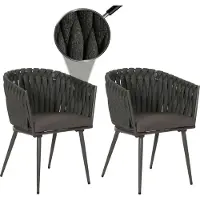 Mendler Chaise de jardin -N38 (lot de 2)