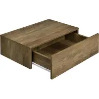 En.casa 2 Étagères Murales Pour Chambre Avec 2 Tiroirs Effet Bois 46 X 30 X 15cm [En.Casa]