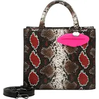 Buffalo sac à main sac à épaule bandoulière Fancy Snake Big Boxy Collection Shopper Pink multicolore