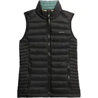 Superdry Femme Gilet Matelassé Fuji Lite Coupe Ajustée Noir Taille: 44