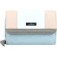 Tom Tailor Porte-monnaies 'Juna' bleu fumé / rosé / blanc