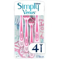 Gillette Rasoirs jetables Simply3 pour femmes - paquet de 4