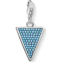Thomas Sabo Charm pendentif triangle turquoise, (Argent)