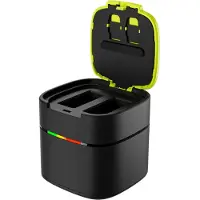 Telesin Box Dual-channel Charger For Gopro Hero 12/11/10/9 Fast Charging Action Camera Accessory Noir