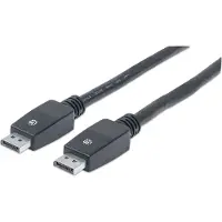 Manhattan DisplayPort Câble de raccordement [1x DisplayPort mâle - 1x DisplayPort mâle] 10 m noir