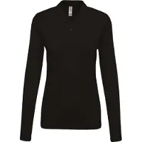Kariban Polo piqué manches longues femme Noir - Kariban K257 - Taille XL