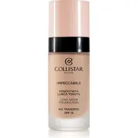 Collistar Impeccabile Long Wear Foundation fond de teint longue tenue SPF 15 3R Rosy Natural 30 ml