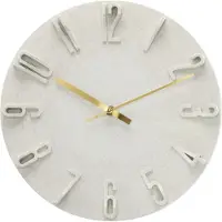 Hama Wanduhr Korfu beige 30cm 3D Ziffern 185880