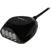 StarTech.com Câble d'extension USB 2.0 actif de 15 m - Rallonge USB 2.0 avec hub à 4 ports - Noir - concentrateur (hub) - 4 ports - Ordinateur de bureau