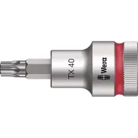 Wera 8767 C HF TORX Embouts à douille TORX HF Zyklop à emmanchement 1/2" avec fonction de retenue, TX 40 x 60 mm
